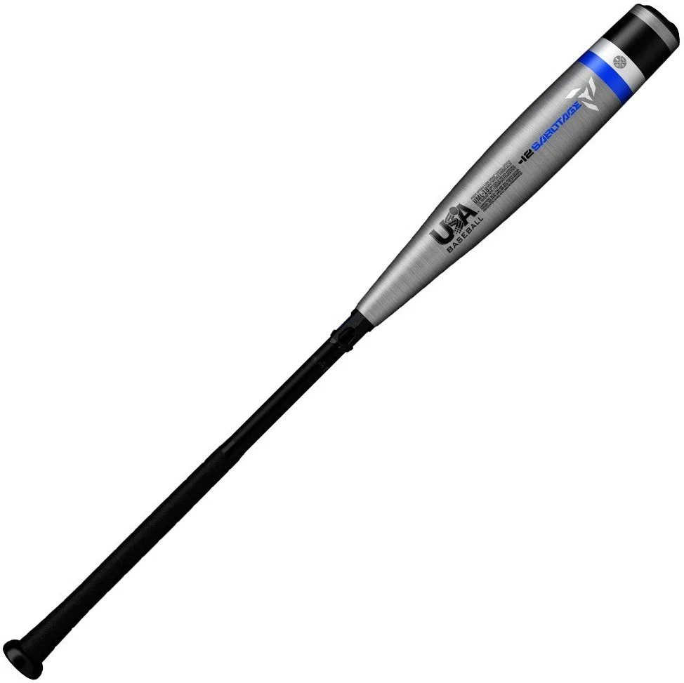 DeMarini 2019 Sabotage (-12oz) USA Approved Bat WTDXUML19 - Black Silver - Image 4