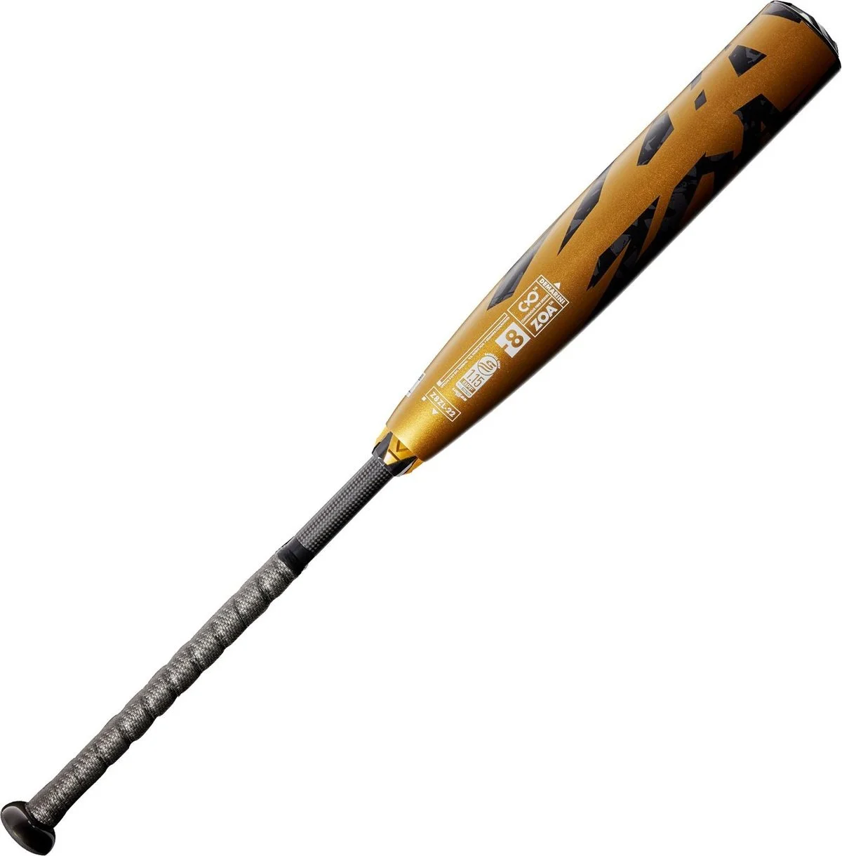 DeMarini 2022 ZOA (-8) USSSA 2 3/4" Bat WTDXZ8Z-22 - Dark Gray Gold - Image 4