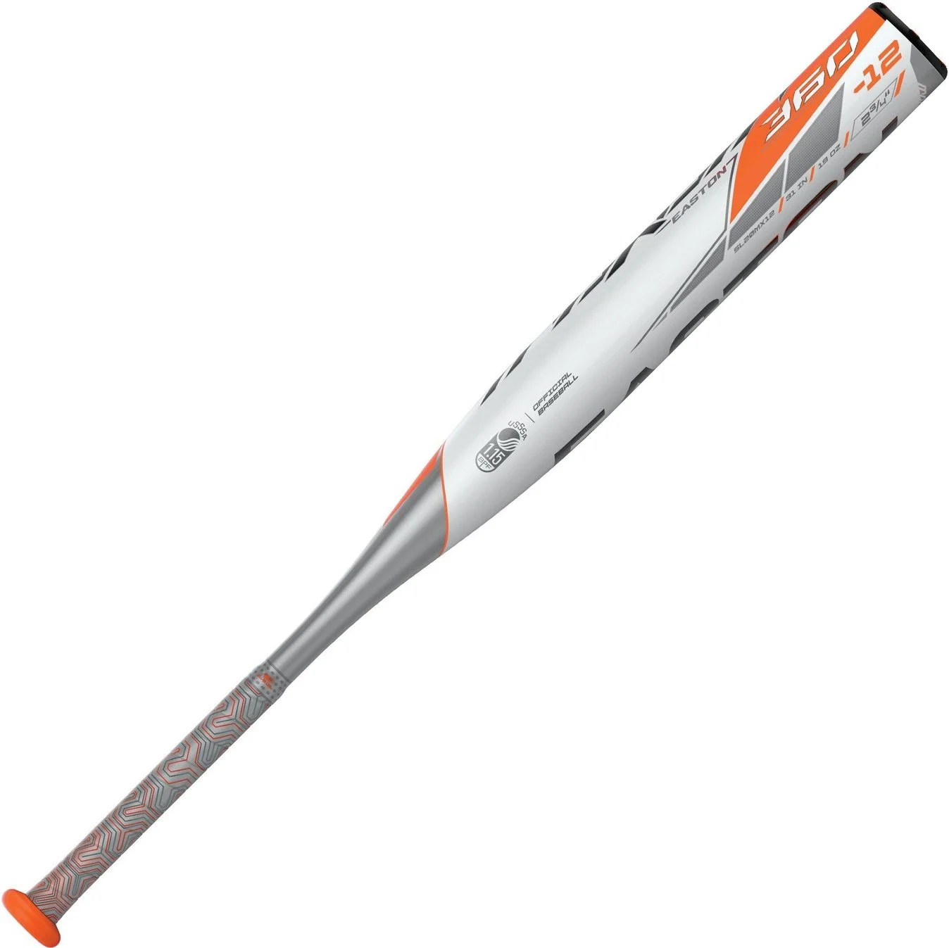 Easton 2020 Maxum 360 (-12) Sr League 2 3/4" Bat - Gray Orange 4 Easton 2020 Maxum 360 (-12) Sr League 2 3/4" Bat - Gray Orange - Image 2