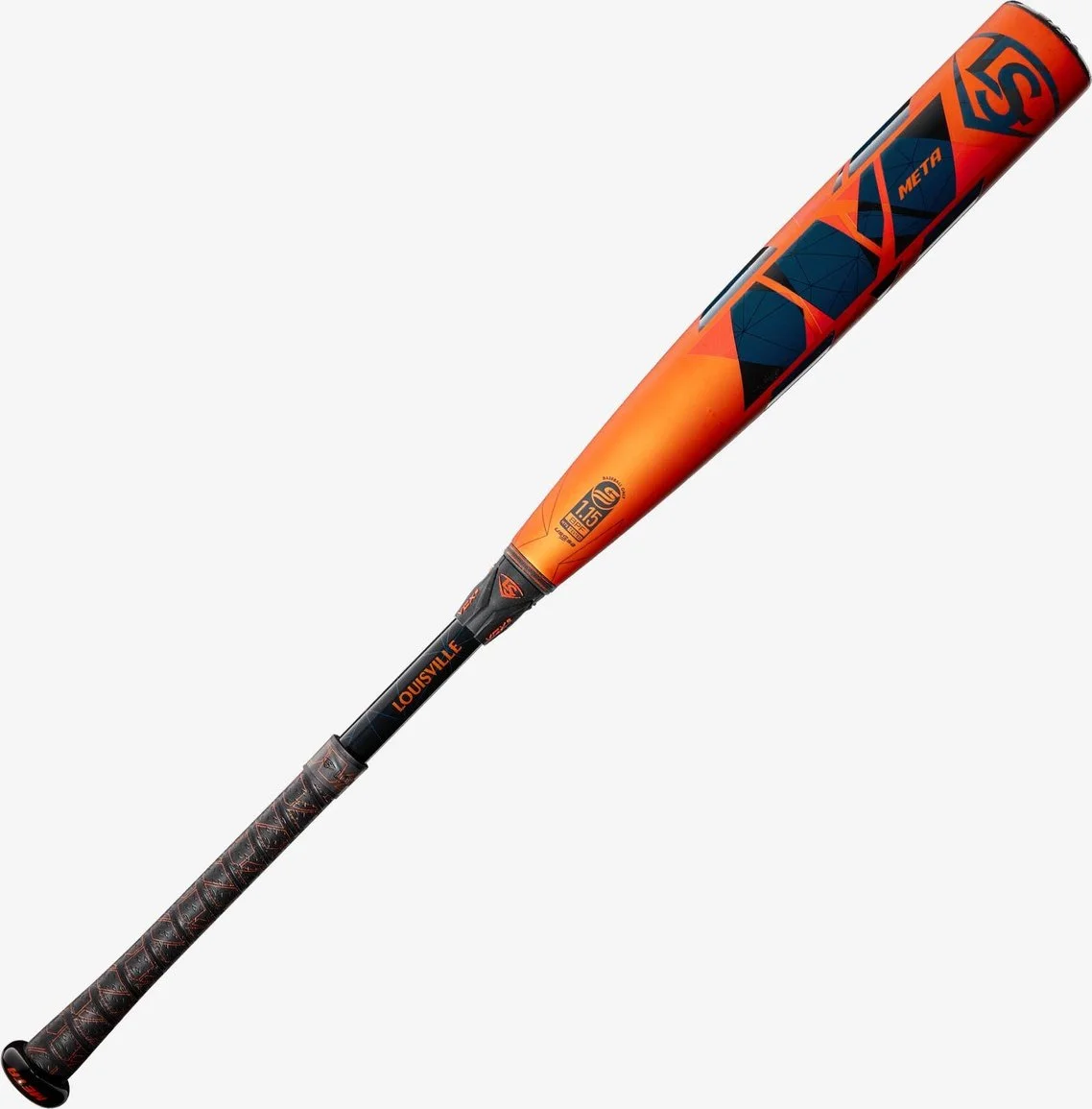 Louisville Slugger 2022 Meta (-5) USSSA Bat - Black Orange - Image 2