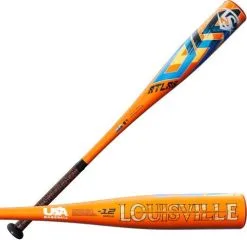 Louisville Slugger 2023 Atlas (-12) USA Approved Bat - Black Orange