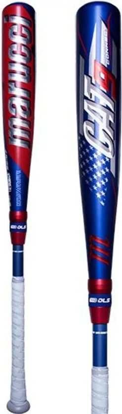 Cheap Bats Store 4 Marucci Cat9 Connect America USSSA (-5) 2 3/4" Bat - Black Red