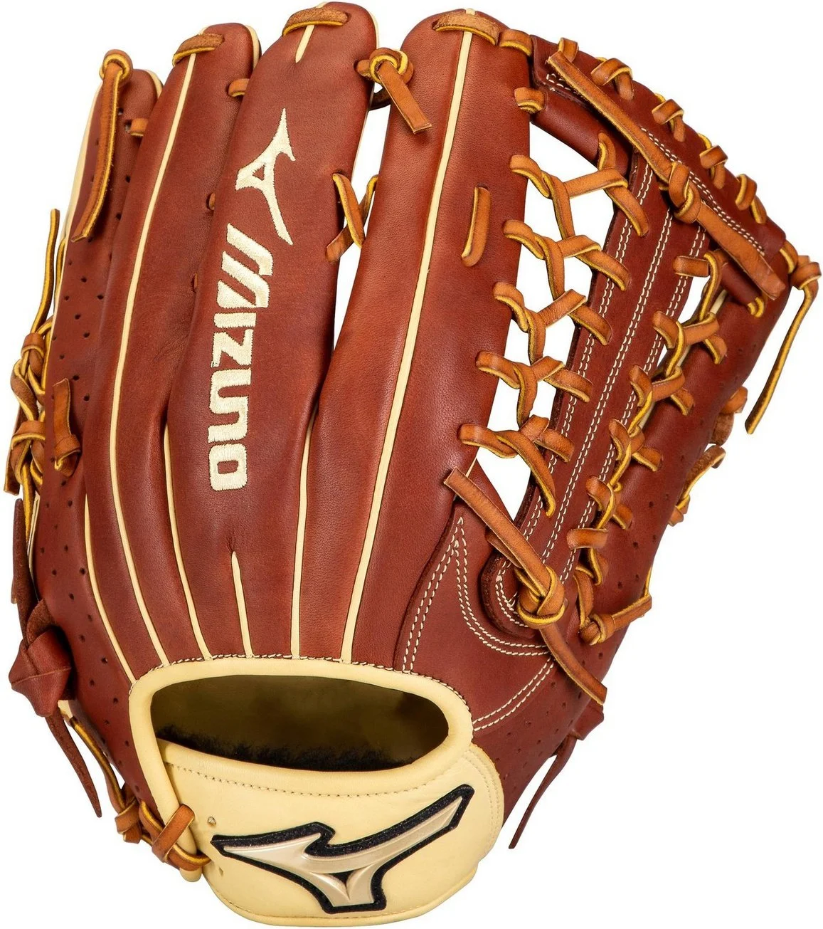 Mizuno MVP Prime 12.75" Outfield Glove GPE1275 - Mahogany Tan 3 Mizuno MVP Prime 12.75" Outfield Glove GPE1275 - Mahogany Tan