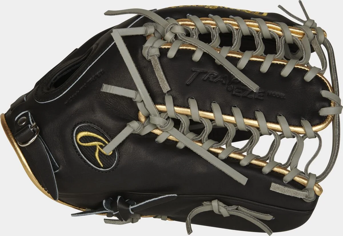 Rawlings 2021 Pro Preferred 12.75" Outfield Glove, Mike Trout Pattern PROSMT27B - Black Gray - Image 3