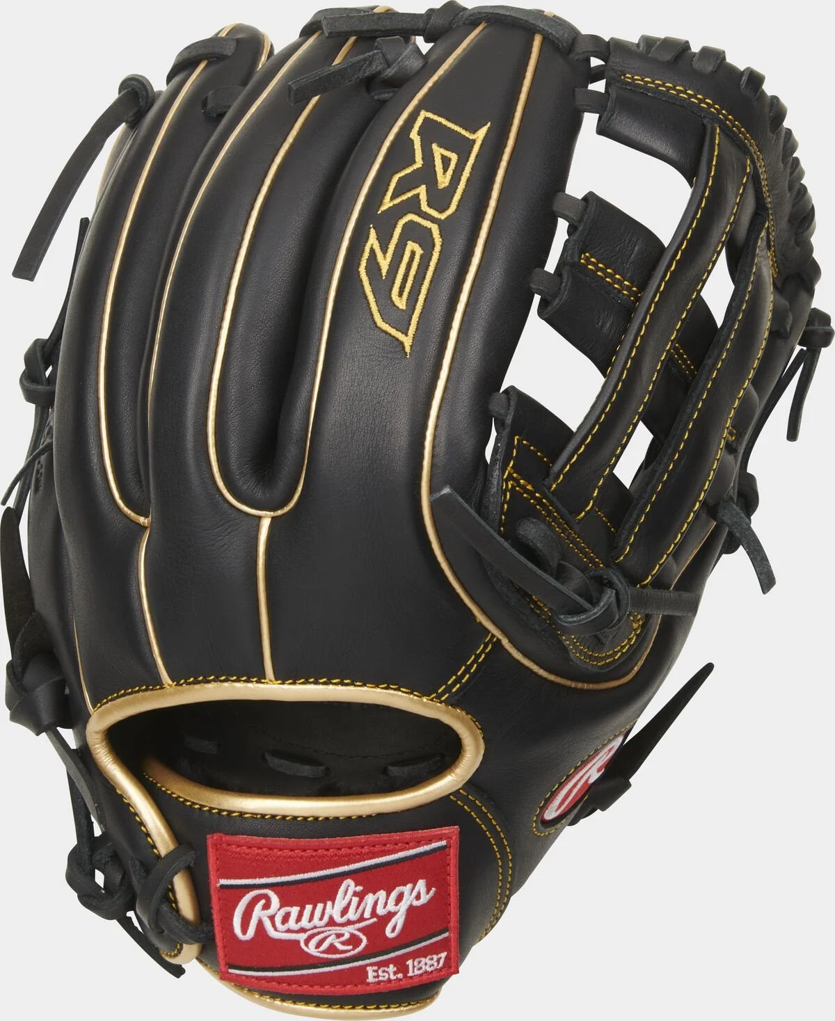 Rawlings 2021 R9 Series 11.75" Infield Glove R9315-6BG - Black Gold
