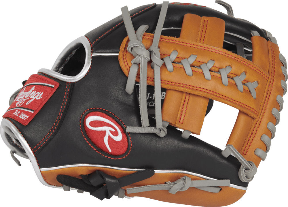 Rawlings 2023 R9 Contour Series 11.00" Infield Glove R9110U-19BT- Black Tan 5 Rawlings 2023 R9 Contour Series 11.00" Infield Glove R9110U-19BT- Black Tan - Image 3