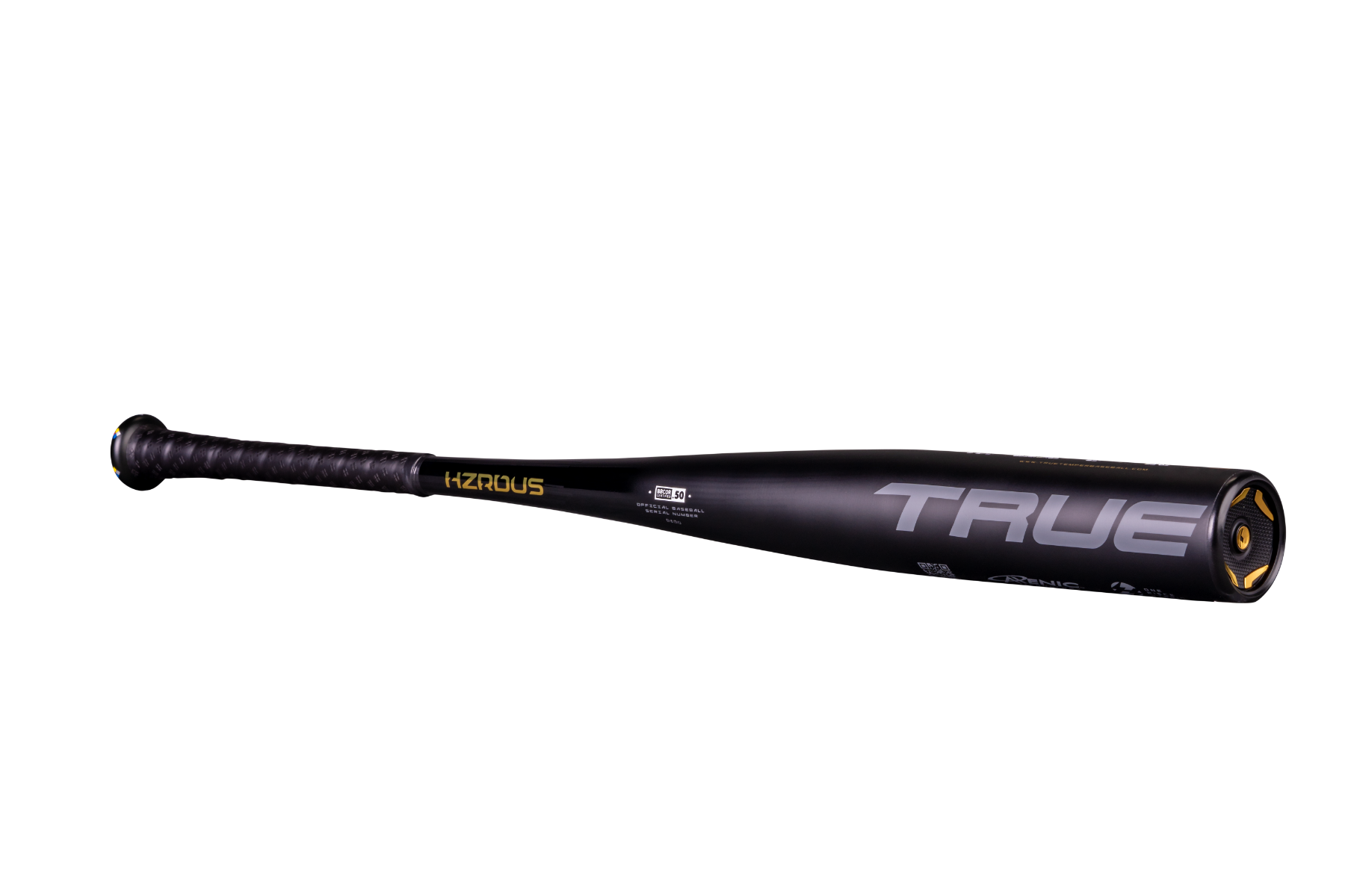 TRUE Sports True 2022 HZRDUS (-3) BBCOR Bat 2 5/8" - Black Gold - Image 4