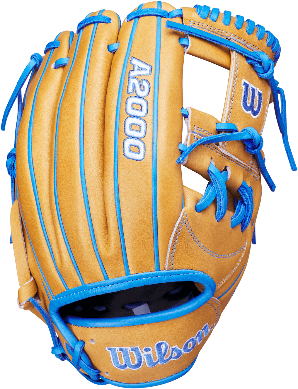 Wilson 2022 A2000 1787 11.75" Infield Glove Aug 2022 GOTM WBW1012811175 - Vintage Tan Sky Blue 3 Wilson 2022 A2000 1787 11.75" Infield Glove Aug 2022 GOTM WBW1012811175 - Vintage Tan Sky Blue