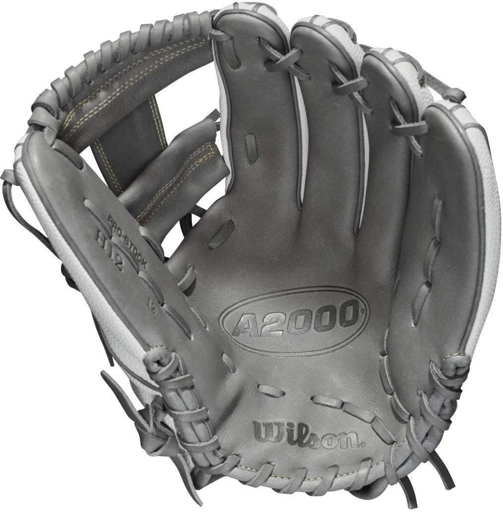 Wilson A2000 H12SS 12.00" Infield Fastpitch Glove - Gray 4 Wilson A2000 H12SS 12.00" Infield Fastpitch Glove - Gray - Image 2