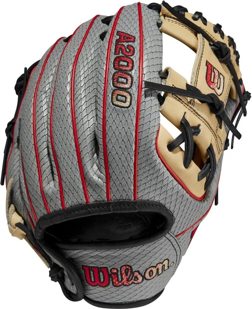 Wilson A2000 PF88SS 11.25" Pedroia Fit Infield Baseball Glove - Gray Blonde