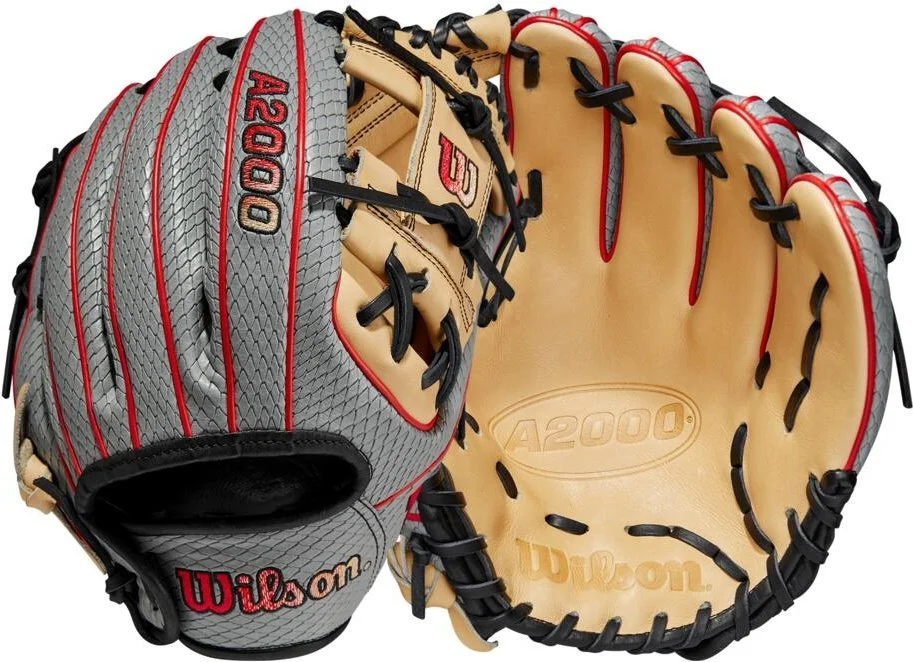 Wilson A2000 PF88SS 11.25" Pedroia Fit Infield Baseball Glove - Gray Blonde - Image 3